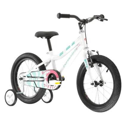 Kross Mini 3.0 16" - model 2025 biela / seledynová / korálová / lesk - 9" (100-125 cm)
