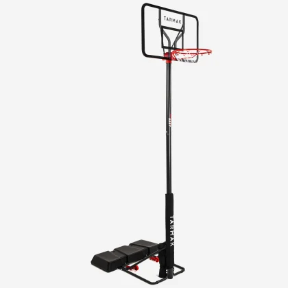 KIPSTA Basketbalový kôš B100 Easy na nastaviteľnom podstavci 2,20-3,05 m polykarbonát bez