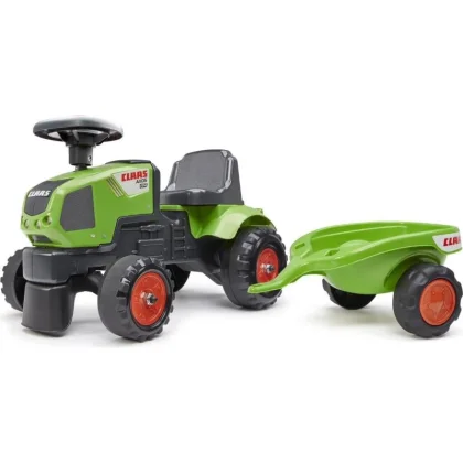 Falk Odrážedlo 1012B Baby Claas Axos s vlečkou