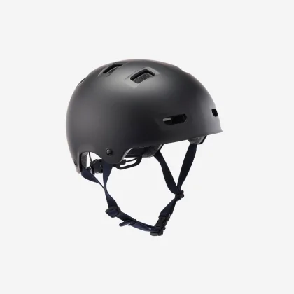 BTWIN Prilba MF500 na kolieskové korčule, skejtbord a kolobežku čierno-modrá XS (48-52 cm)