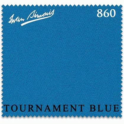 Biliardové plátno Simonis 860 Tournament Blue, 198 cm široké