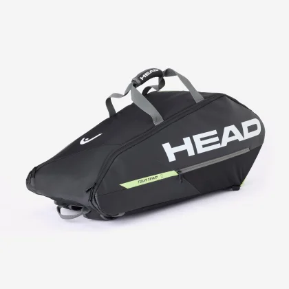 HEAD HEAD Super Combi tenisová taška na 9 rakiet čierno-žltá bez