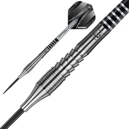 Sada steel šípok Winmau Sniper Black 24g, 90% wolfram