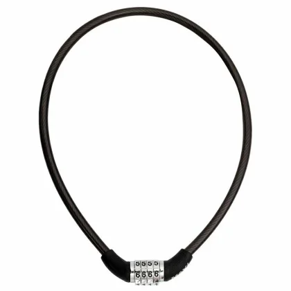 Max1 zámek lanko 650x8 mm černý kódový