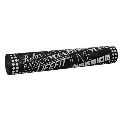 Lifefit Gymnastická podložka SLIMFIT, 173x58x0.4cm, černá
