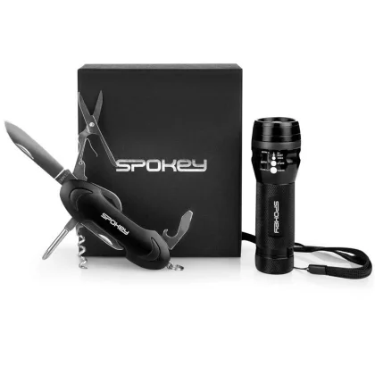 Nářadí SPOKEY ZOOM Multifunction tool set in gift box: nůž + svítilna s poutkem