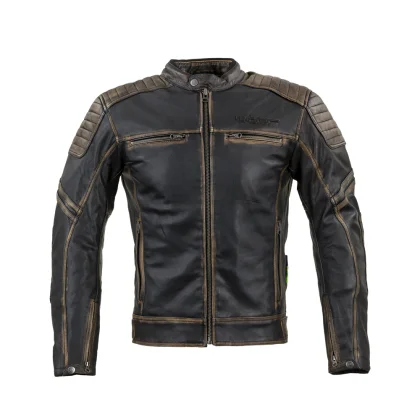 Kožená moto bunda W-TEC Mungelli Farba vintage hnedá,