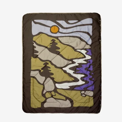 QUECHUA Hrejivá kempingová prikrývka 3v1 175 × 135 cm zelená bez