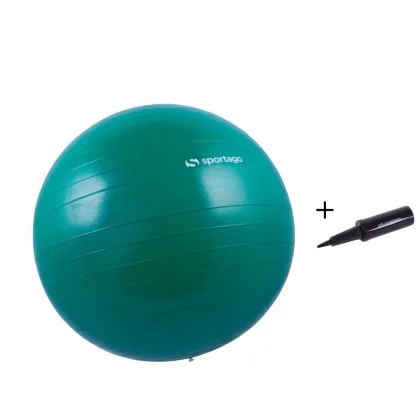 Fitlopta Sportago Anti-Burst 55 cm, vrátanie pumpičky - červená