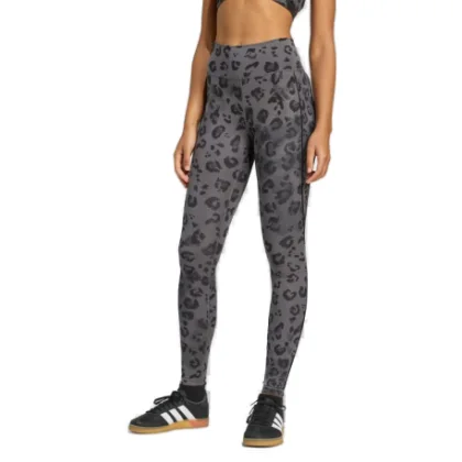 Dámske legíny ADIDAS OPT ESS 1 1 AOP GREY FIVE PRINT