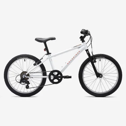 ROCKRIDER Detský horský bicykel ST 120 20-palcový 6-9 rokov bielo-oranžový 20"