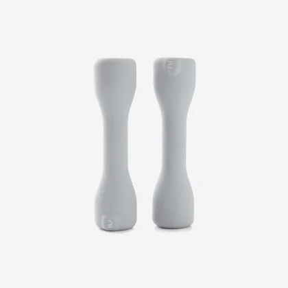 DOMYOS Súprava činiek 2× 3 kg – Easy sivé 2 x 3 kg
