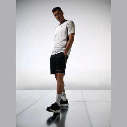 Tréningové kraťasy rýchloschnúce pánske 4F | Robert Lewandowski - čierne