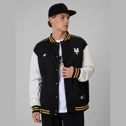 Bunda prechodná bomberka unisex 4F | Drift Masters - čierna