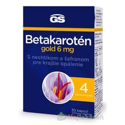 GS Betakarotén gold 6 mg s nechtíkom a šafranom 30 kapsúl