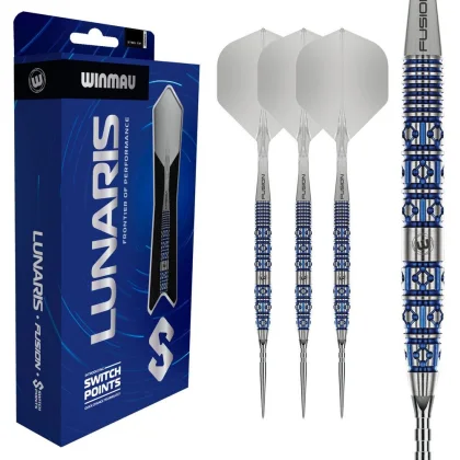 Šípky steel Winmau Lunaris Tapered 24g SP 90% wolfram