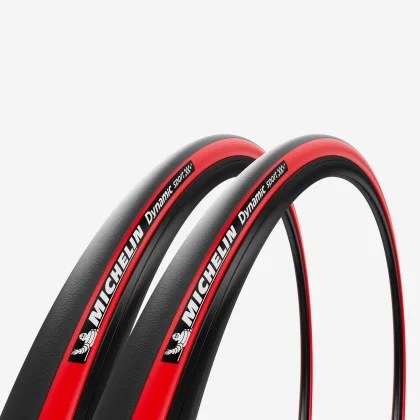 MICHELIN Sada 2 plášťov Dynamic Sport 700 × 23 / ETRTO 23-622 červené .