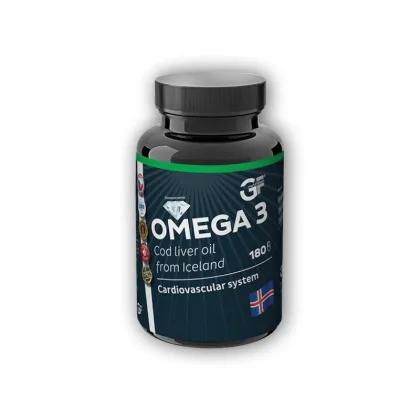 GF nutrition Omega 3 - Cod Liver oil 180 kapslí