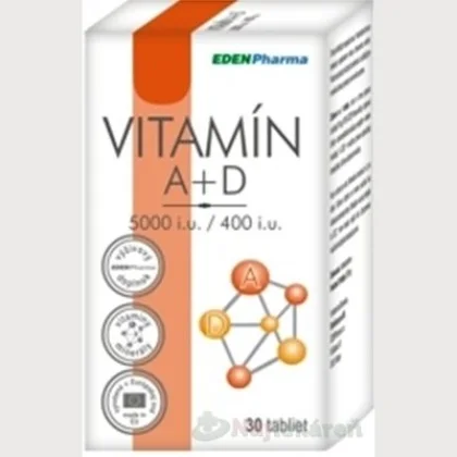 EdenPharma Vitamín A + D 5000 I.U./ 400 I.U. 30 tabliet
