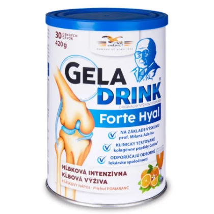 GELADRINK Forte hyal kĺbová výživa pomarančový nápoj 420 g