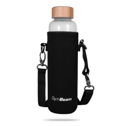 GymBeam Skleněná láhev Bamboo 600 ml