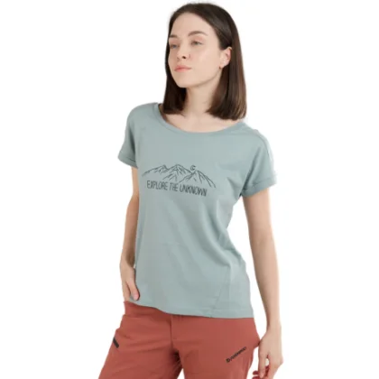 Dámske turistické tričko s krátkym rukávom FUNDANGO Atmos T-shirt-524-mint