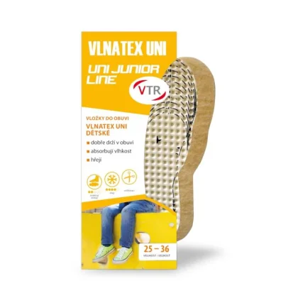 VTR Vložky do bot VLNATEX UNI dětské - ostřihávací 25-36