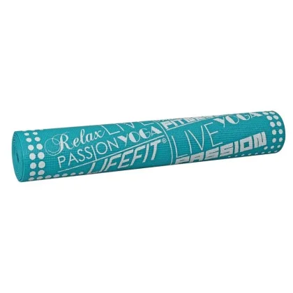 Lifefit Gymnastická podložka SLIMFIT, 173x58x0.4cm, světle tyrkysová