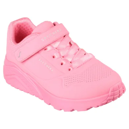 Dívčí rekreační obuv SKECHERS Uno Lite K neon pink
