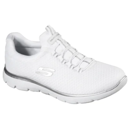 Dámska rekreačná obuv SKECHERS Summits Slip-Ins W white silver