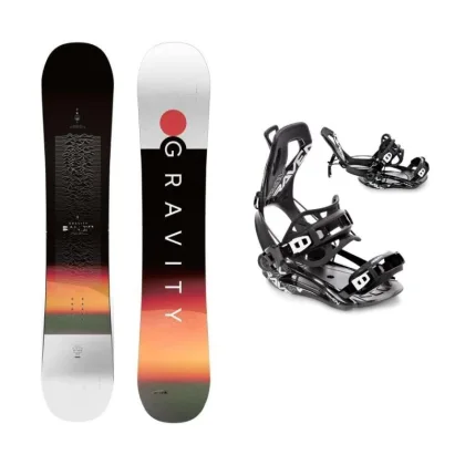 Gravity Bandit 25/26 pánský snowboard + Raven Fastec FT360 black vázání