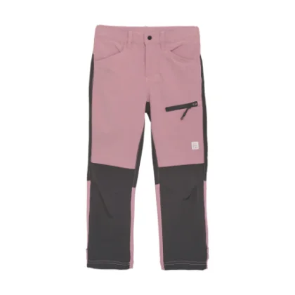 Dievčenské turistické nohavice COLOR KIDS Pants Outdoor - Stretch, foxglove