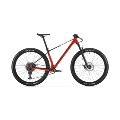 Horské kolo MONDRAKER Chrono Carbon DC, flame red vortex grey racing silver