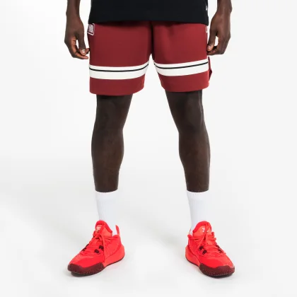 TARMAK Unisex basketbalové šortky SH 900 NBA bordové 2XL