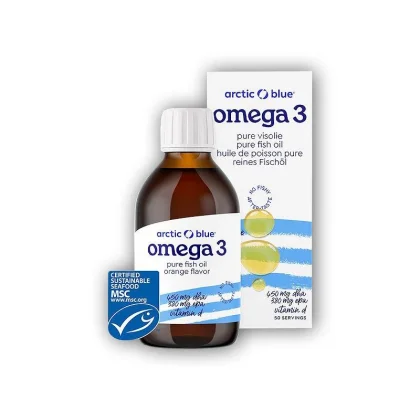 Arctic blue Omega 3 250ml (450mg DHA, 380mg EPA Vitamin D 400IU)