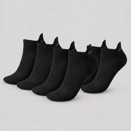 GymBeam Ponožky Tab 3Pack Black