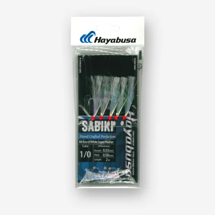HAYABUSA HAYABUSA Sabiki White Super Flasher viacnásobná nadväzcová zostava set Éco 3ks bez
