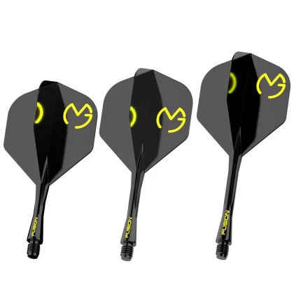 Winmau Fusion MvG Pac Man, No2 letky a krátke násadky