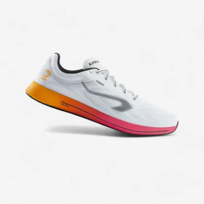 KIPRUN Pánska bežecká obuv Kiprun KD800 bielo-oranžovo-ružová 48
