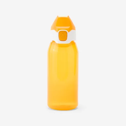 BTWIN Cyklistická fľaša pre deti 3-6 rokov 350 ml žltá bez