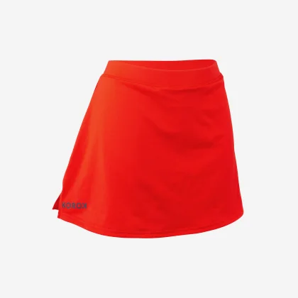 KOROK Dámska sukňa na pozemný hokej FH500 červená 2XS