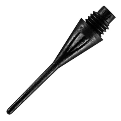 Hroty na šípky Harrows soft Dimple, plastové, čierne 30 ks/bal, 26mm, závit 1/4