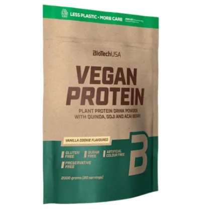 BIOTECHUSA Vegan protein vanilkový koláč 2000 g