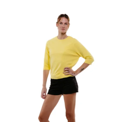 Női kapucnis pulóver AUTHORITY S-LINA W yellow