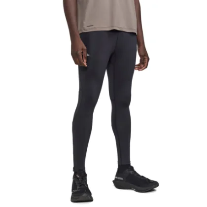 Pánske bežecké zateplené legíny CRAFT ADV ESSENCE ZIP TIGHTS 2 M-999000-Black