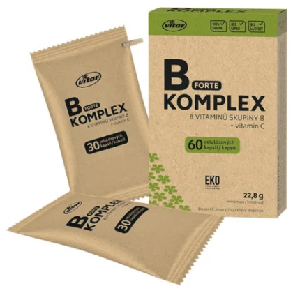 VITAR B-Komplex forte + vitamín C EKO 60 kapsúl