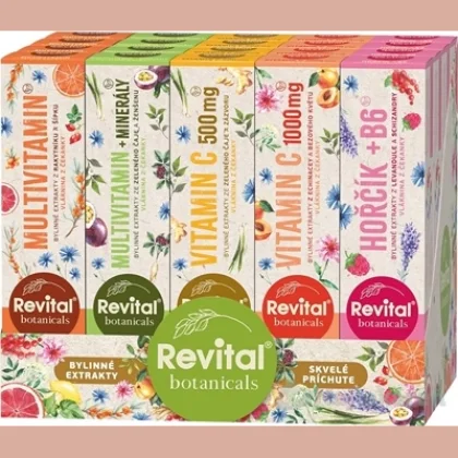 Revital Botanicals MIX BOX 5 príchutí 20 šumivých tabliet