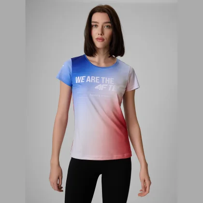 Rýchloschnúce fanúšikovské tričko dámske - multicolor