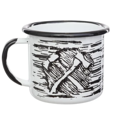 Smaltovaný hrnček Helikontex AXE ENAMEL MUG 0,35 L