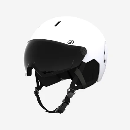 WEDZE Lyžiarska prilba s priezorom PST 150 biela 59-62 cm